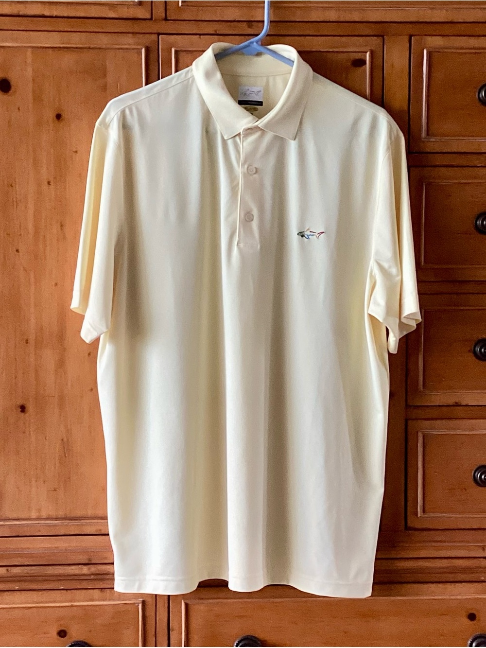 Greg Norman Play Dry Yellow Golf Polo Shirt Men’s Size L
